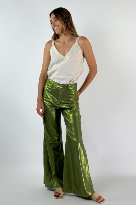 PANTALON JACINTO METALIZADO Verde