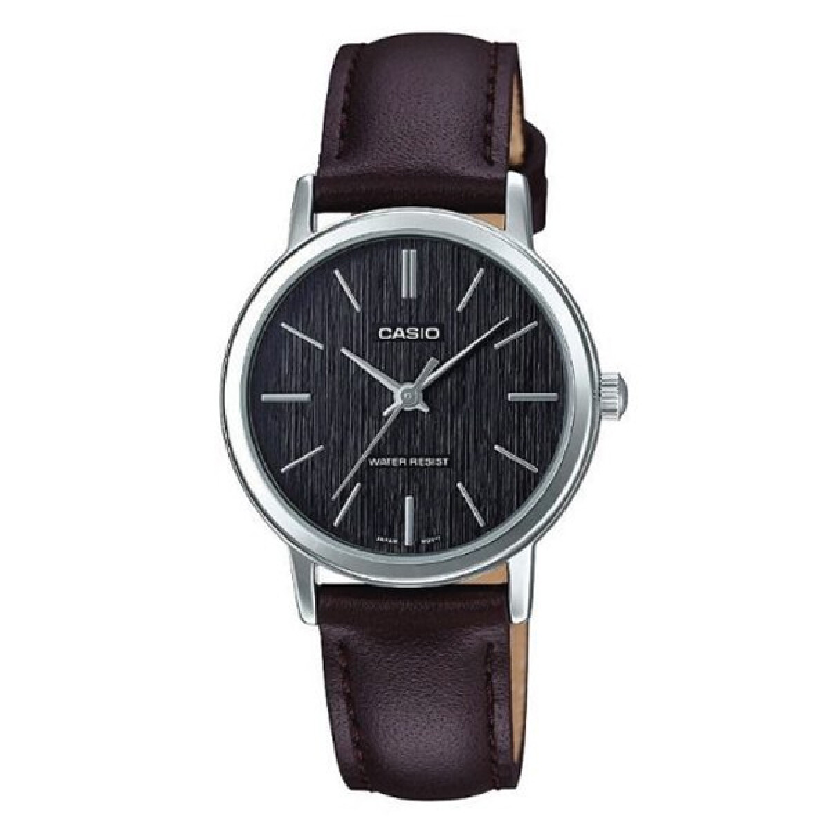 Reloj CASIO LTPE145L-1ADF en Cuero Negro Esfera 41mm 