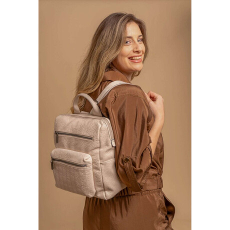 Mochila Clavel Manteca