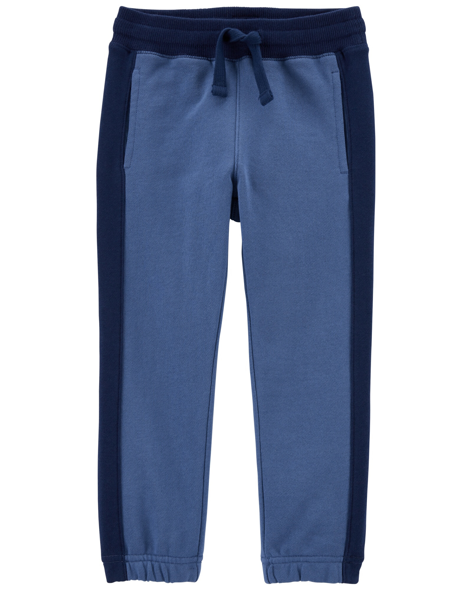 Pantalón de algodón con franja lateral Sin color