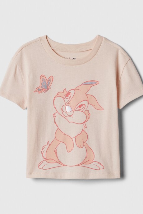 Remera Gráfico Manga Corta Toddler Niña Pale Warm Pink