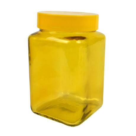 Frasco de vidrio cuadrado Herevin de colores 1.5L Frasco de vidrio cuadrado Herevin de colores 1.5L