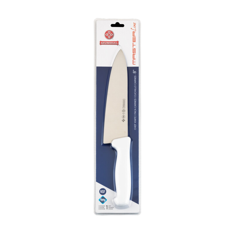 Cuchillo de carne 8'' mango blanco BLANCO