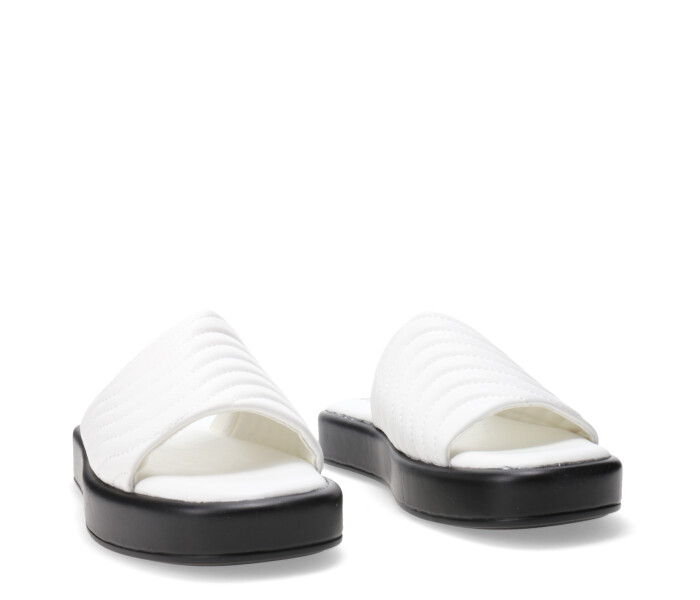 Sandalia de Mujer Miss Carol IRINA con tira ancha Blanco