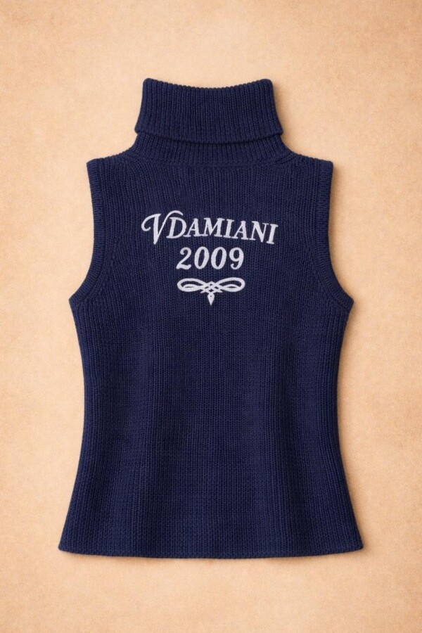 Chaleco Tejido Vdamiani Azul