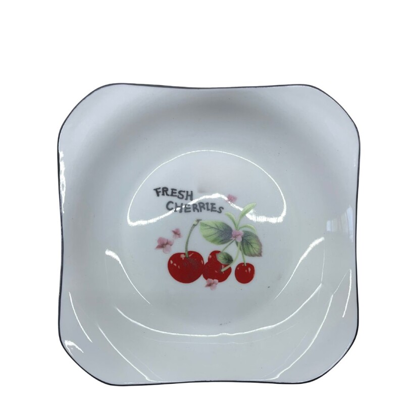 PLATO PLAYO DE PORCELANA CUADRADO • 18.5cm PLATO PLAYO DE PORCELANA CUADRADO • 18.5cm