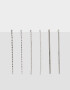 Aros Sets Con strass Set De Aros Con Strass - Plateado