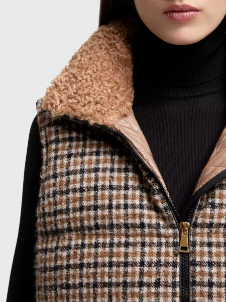 MONCLER - Chaleco Acolchado de Lana Touvet F92