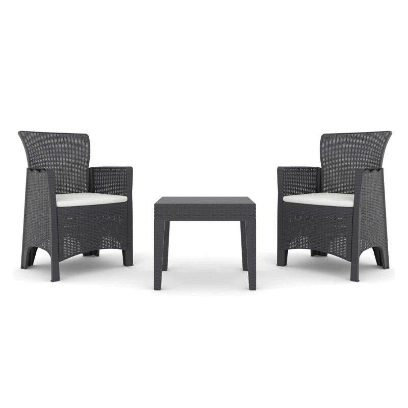 Set de Jardín Ideal: Comodidad y Estilo para tu Espacio Exterior - Troya 2 Sillas + Mesa Set de Jardín Ideal: Comodidad y Estilo para tu Espacio Exterior - Troya 2 Sillas + Mesa