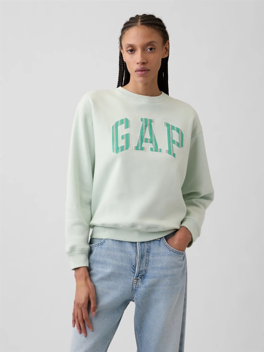 Buzo Deportivo Logo Gap Mujer - Chic Mint 