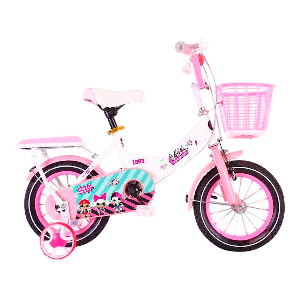 Bicicleta Lol Rod 14 C/ Canasto + Rueditas Armada 