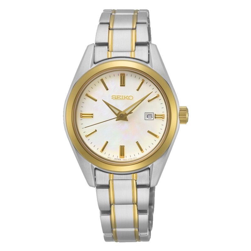 Reloj Seiko SUR636P1 para mujer con correa de acero combinada Dorado