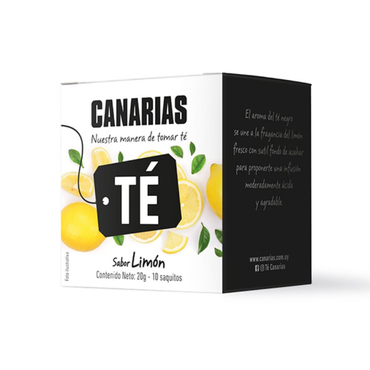 Caja X10 Té Negro Sabor Limón Canarias 