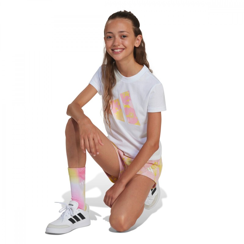 Remera Seasonal Essentials Flower de Niños Blanco