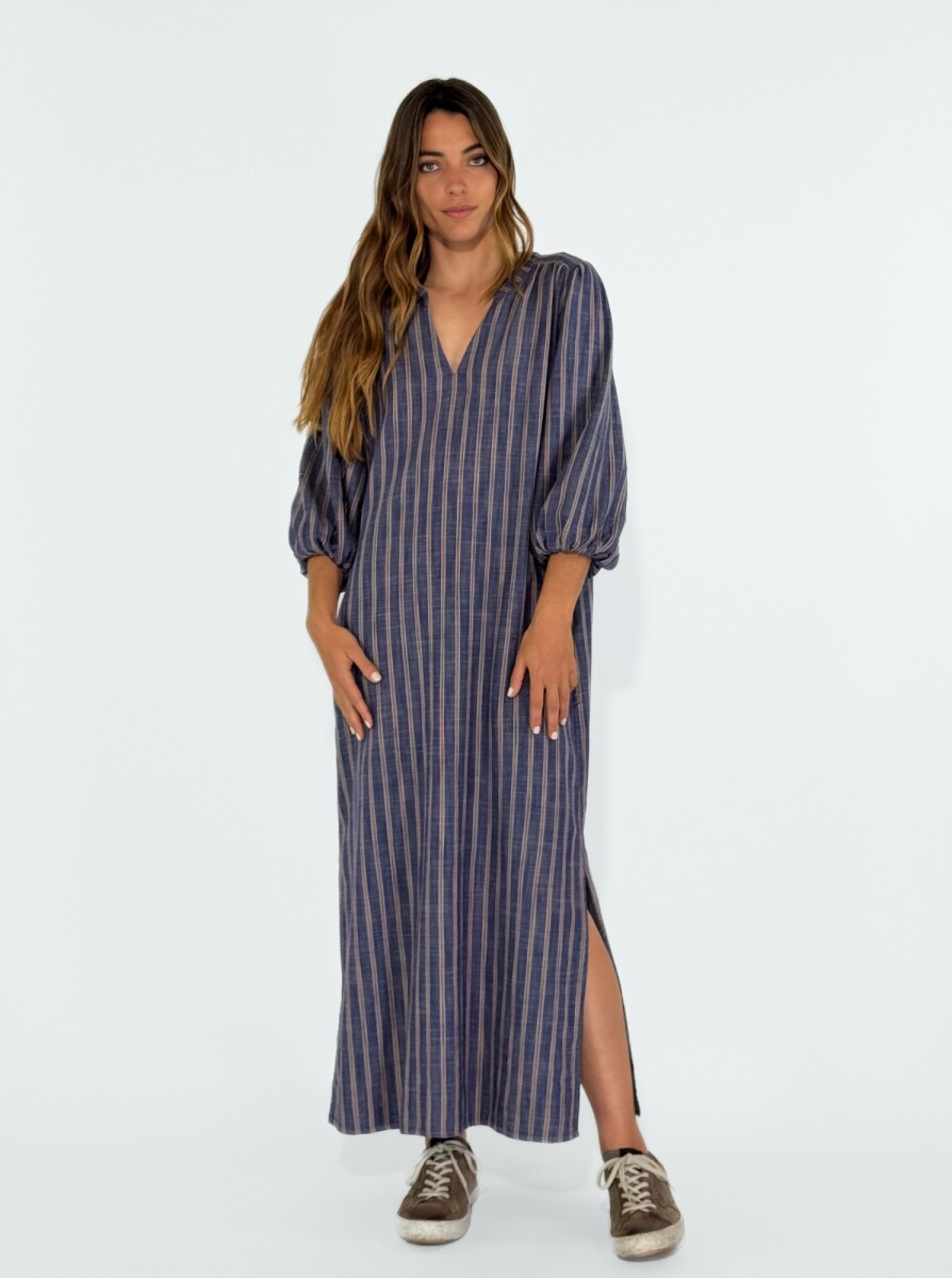 VESTIDO CALIZA - AZUL 