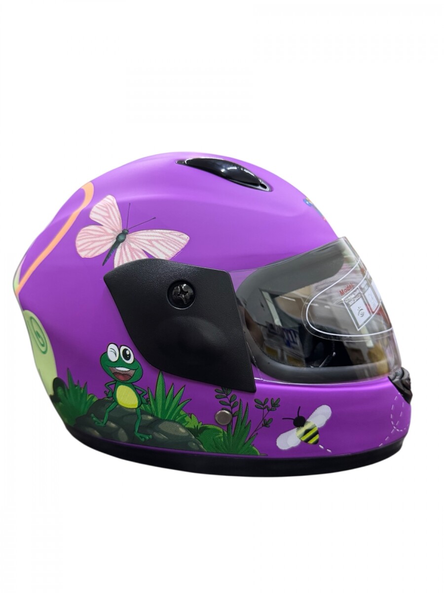 CASCO INTEGRAL NIÑO PM-801 - LILA 