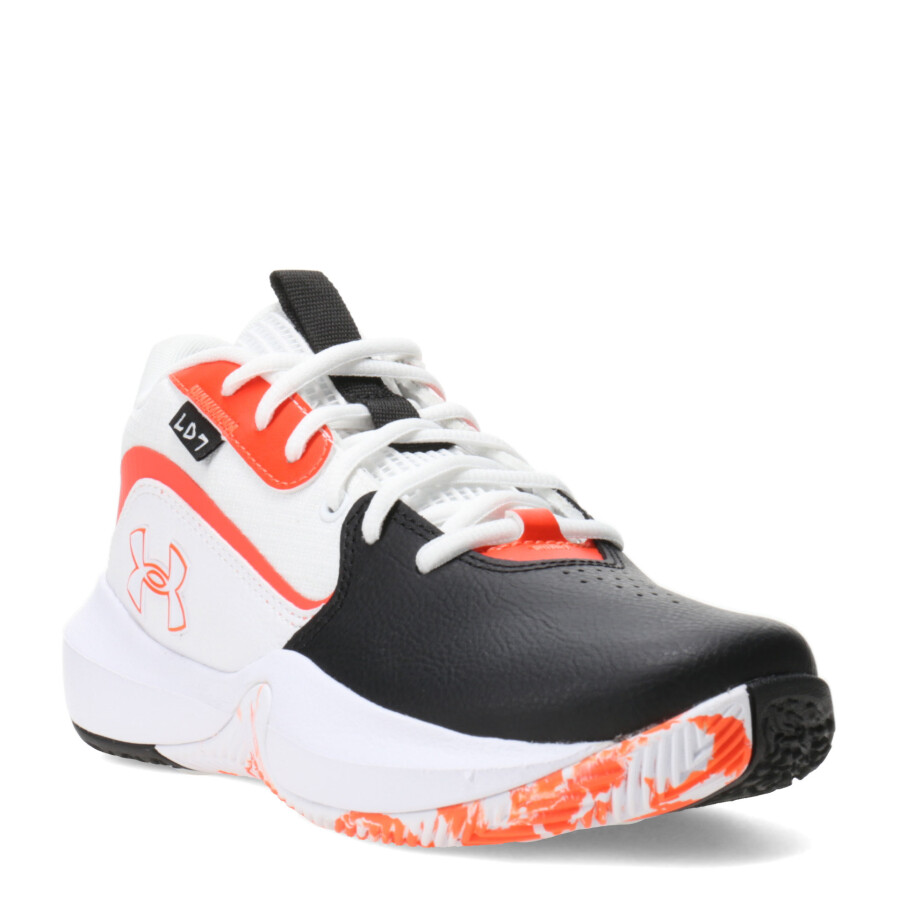 Championes Unisex Under Armour Blanco - Negro - Naranjado