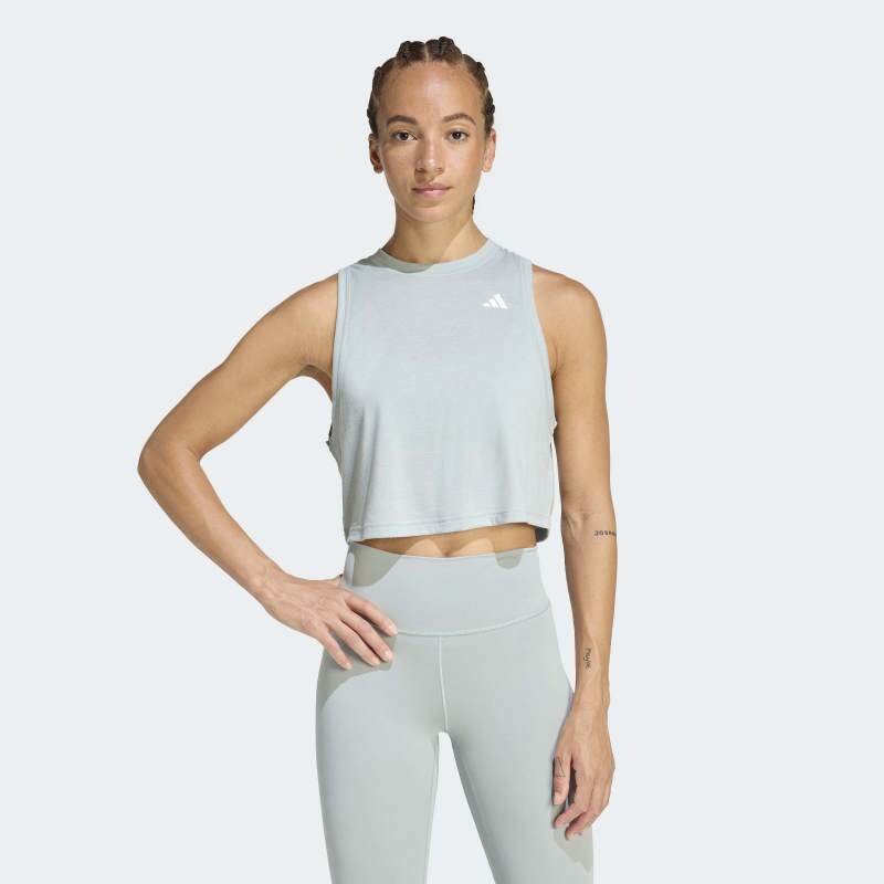 Musculosa Adidas Essentials Boxy Verde
