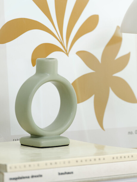 Candelabro THORSTEN A6xL11xA15cm verde Candelabro THORSTEN A6xL11xA15cm verde