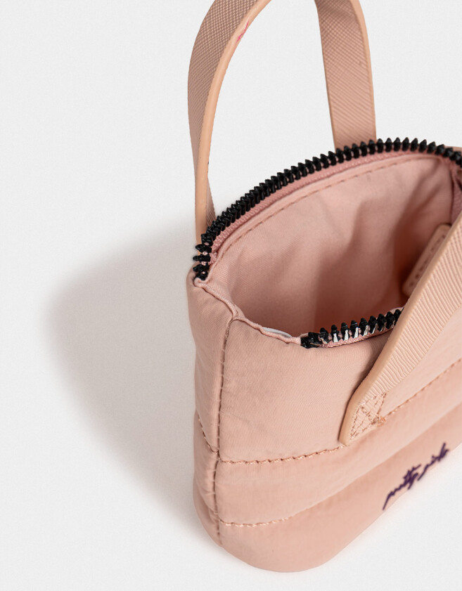 Monederos Monedero Formato Cartera Puffy - Rosa Viejo