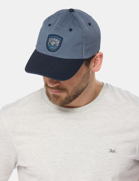 GORRO VISERA DE LONA CON PARCHE TEJIDO Piedra