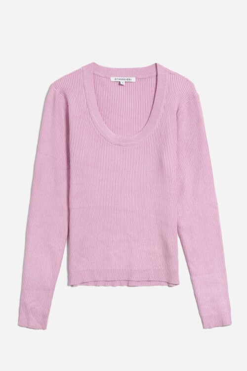 Sweater cuello redondo ROSA