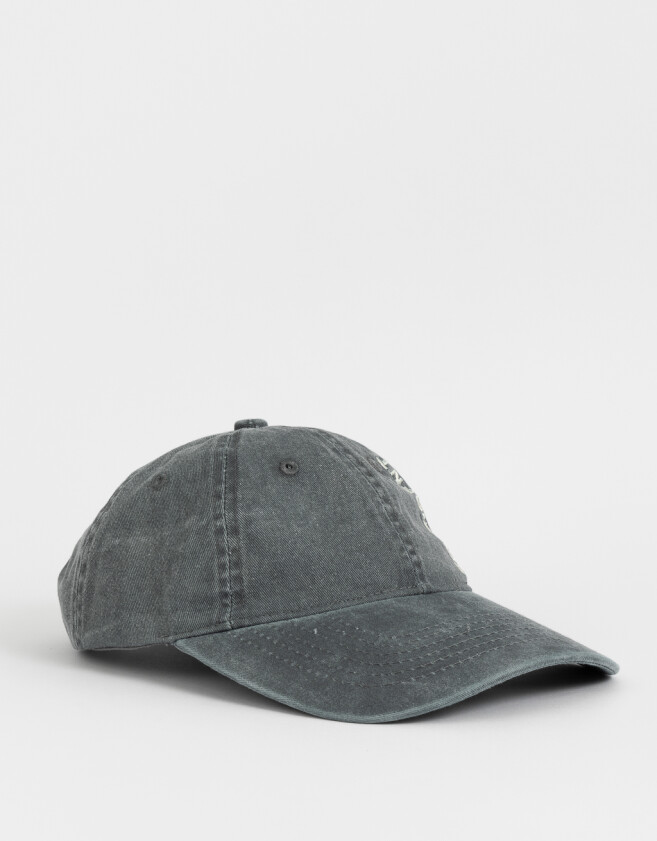 Caps Deportivo Gorra Con Bordado Lateral - Negro