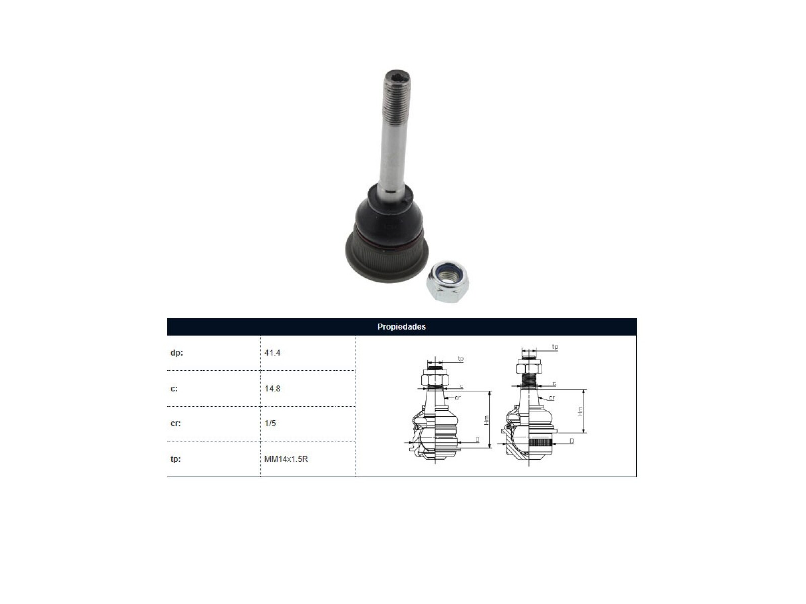 Rotula Del BMW 318I (E36)/323I (E36)/318Tds (E36)/316I (E36)/320I (E36)/325I (E36) 90-00 Der/Izq 