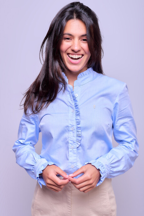 Camisa Clara Celeste