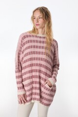 Sweater Tropea Rosa/Bordeaux