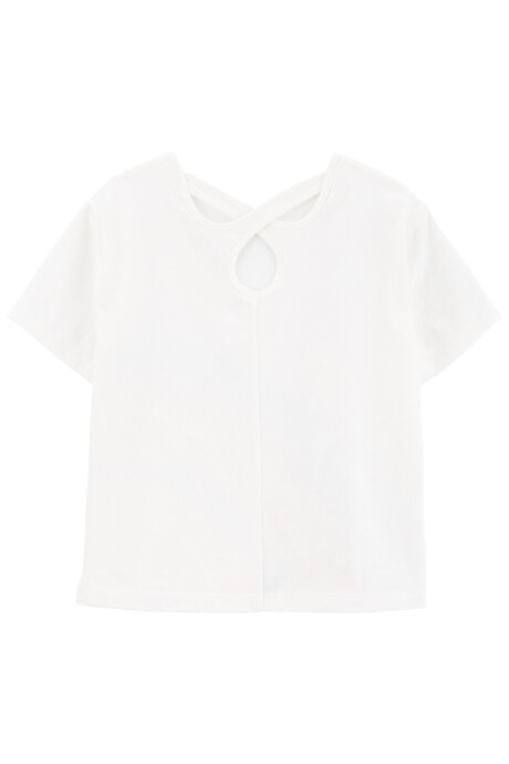 Remera de algodón, manga corta, diseño arcoíris Sin color