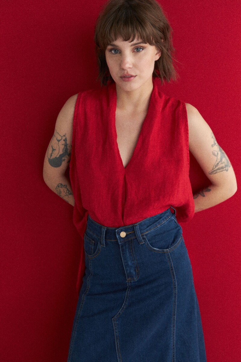 Blusa Morocha - Rojo 