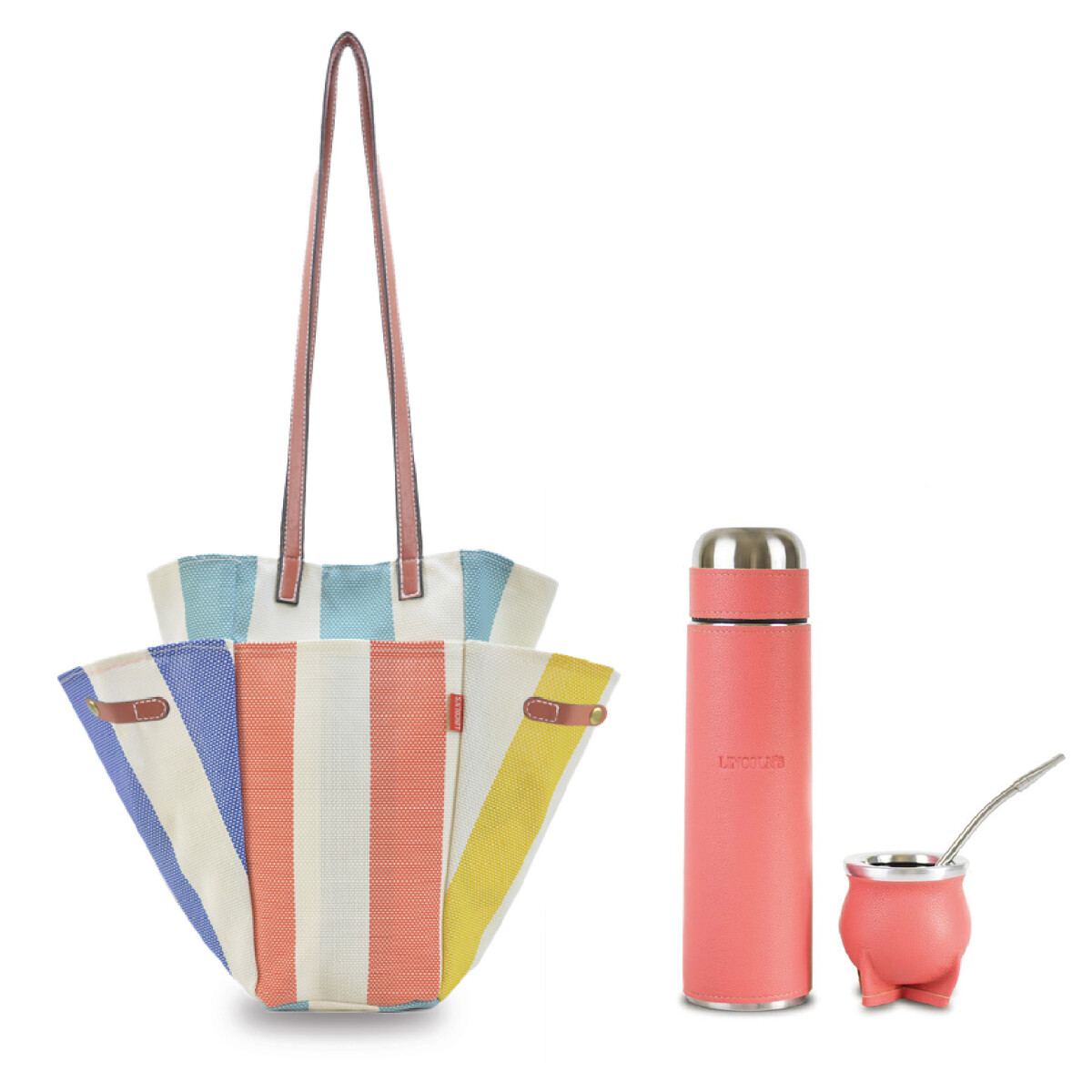 KIT MATERO VOLTOK - MULTICOLOR ROJO CON CORAL PINK 