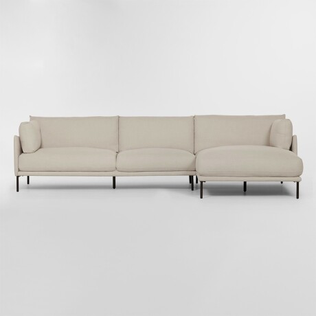 Sofá con chaise COSTA BEIGE - DERECHO
