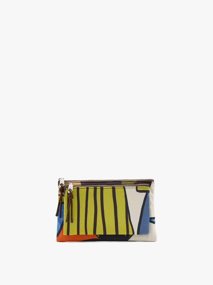 Bolsa Multiusos Estampada De Nylon - multicolor 