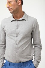 Camisa Pique GRIS CLARO