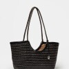 Cartera al hombro Ipanema en cuero curtido natural Negro