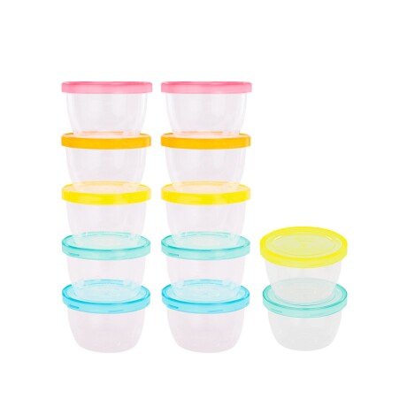 Pack x12 Bowls con tapa 250ml Pack x12 Bowls con tapa 250ml