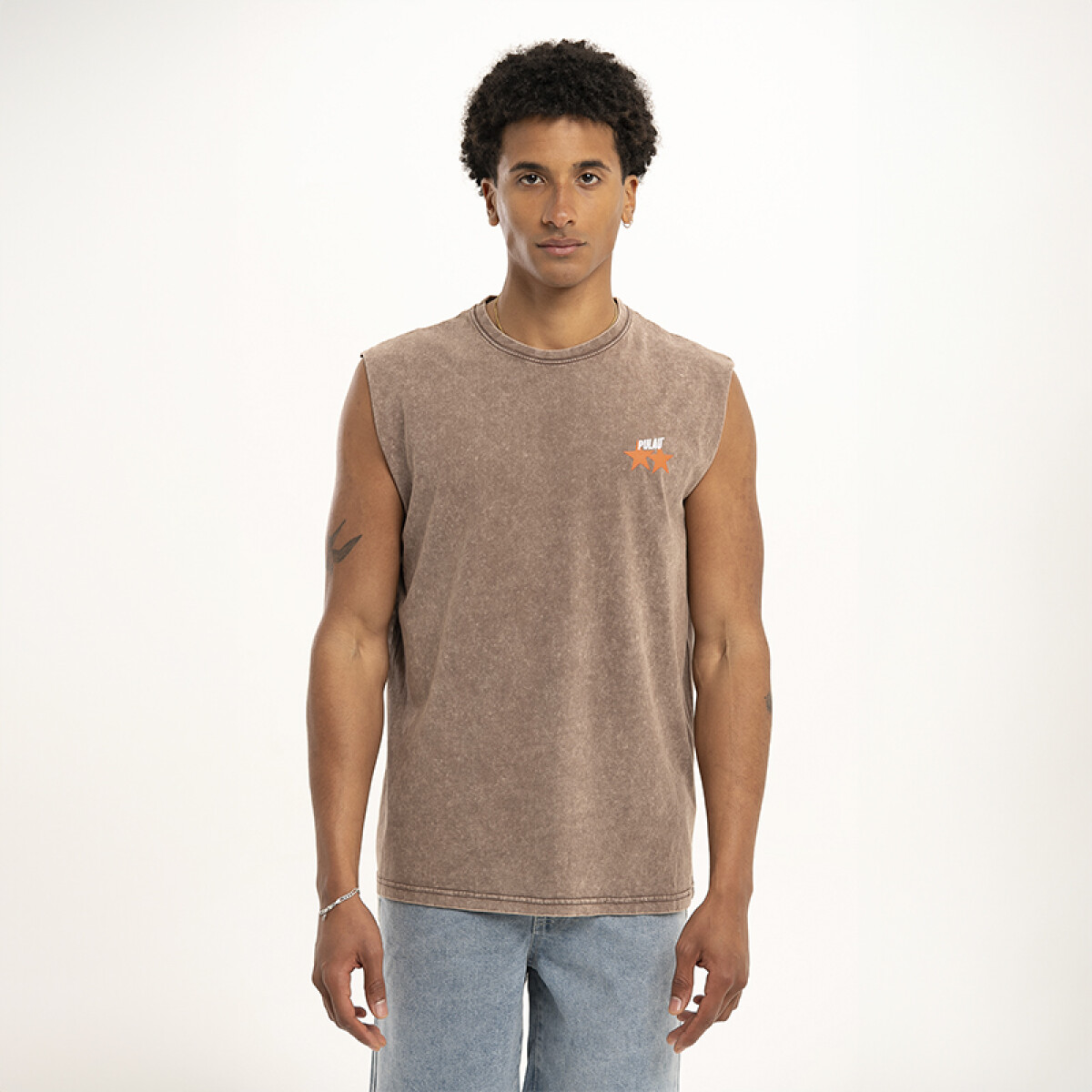Musculosa Pulau Starship - Marrón 