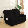 Funda sillón reclinable 2 cuerpos lisa Negro