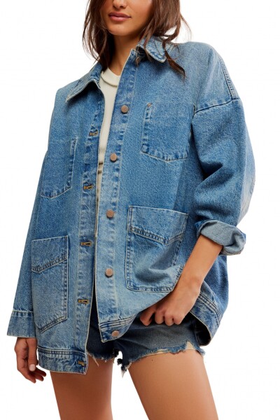 Campera Denim Azul