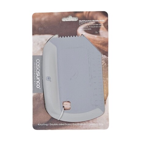 Cortador Espátula Corta Masa Pizza Pastas Repostería Cocina Gris