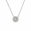 Colgante con Cadena Liora de Oro Blanco 18k con Brillantes Colgante con Cadena Liora de Oro Blanco 18k con Brillantes