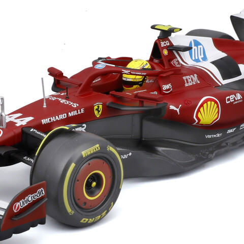 Auto Bburago Formula 1 Ferrari con Soporte Escala 1:18 Lewis Hamilton