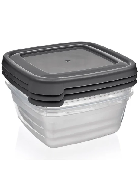 SETX3 UNID RECIPIENTE CUADRADO 500ML "COOK&KEEP" SURTIDO EN 3 COLORES CELETE, GRIS , ROSA 13x13x8.5cms SETX3 UNID RECIPIENTE CUADRADO 500ML "COOK&KEEP" SURTIDO EN 3 COLORES CELETE, GRIS , ROSA 13x13x8.5cms