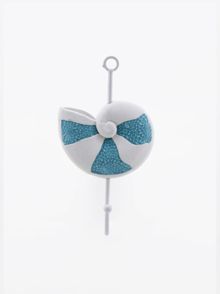 PERCHERO CARACOL MAR BLANCO