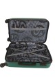Set valijas ABS Verde oscuro