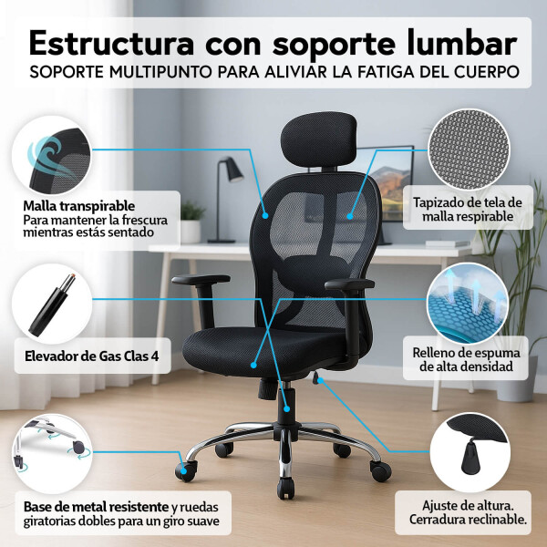 Silla De Escritorio Ergonomica Con Apoya Brazos Ajustables Oficina Ejecutiva Imback Silla De Escritorio Ergonomica Con Apoya Brazos Ajustables Oficina Ejecutiva Imback