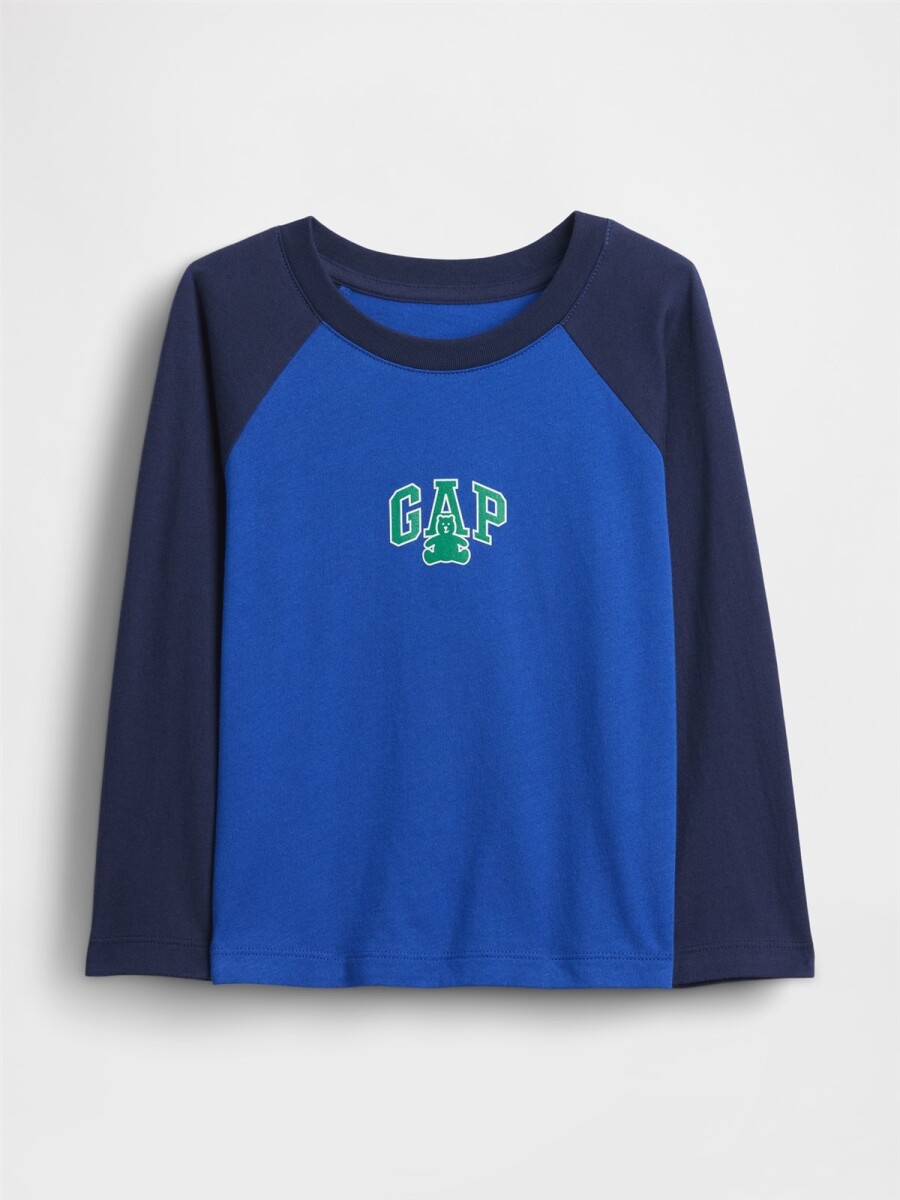 Remera Logo Gap Toddler Niño - Royal Gem 