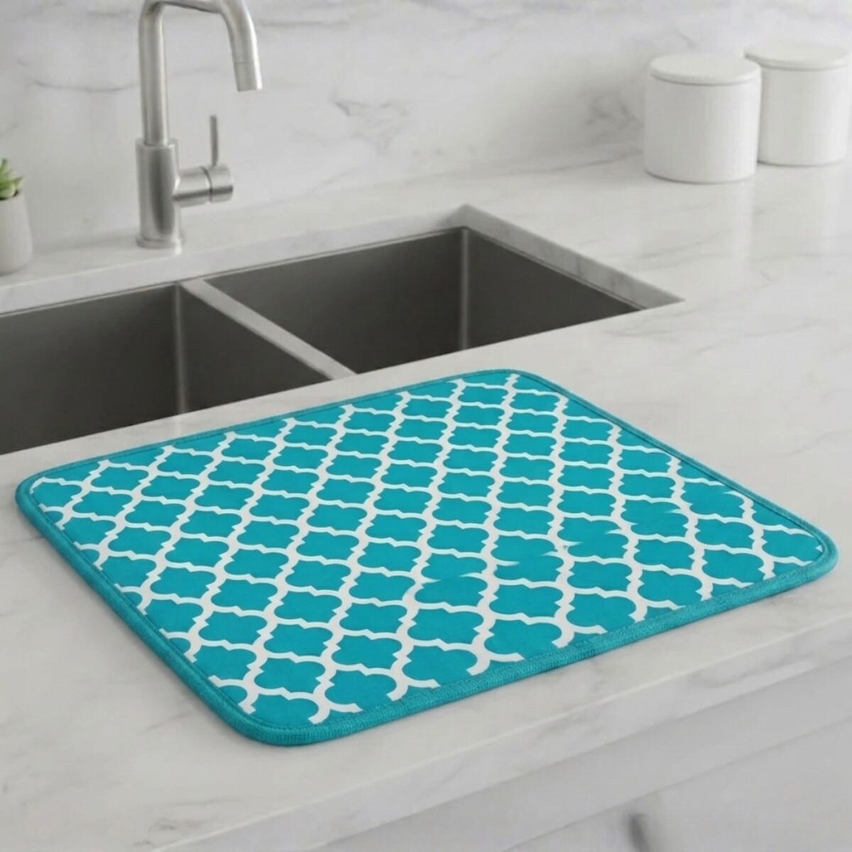 Escurridor de vajilla en microfibra 40x45 cm - TRAMA CELESTE 